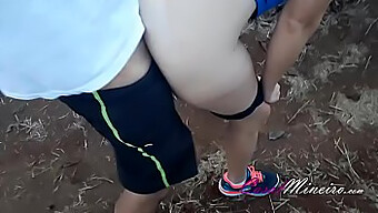 Amateur Couple'S Outdoor Adventure With Butt Plug