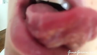 Young And Tiny Teen Explores Throat And Saliva Fetish In Homemade Video