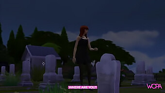 Watch As She Visits The Graveyard For A Final Romantic Encounter With Her Lover In This Uncensored Animated Video